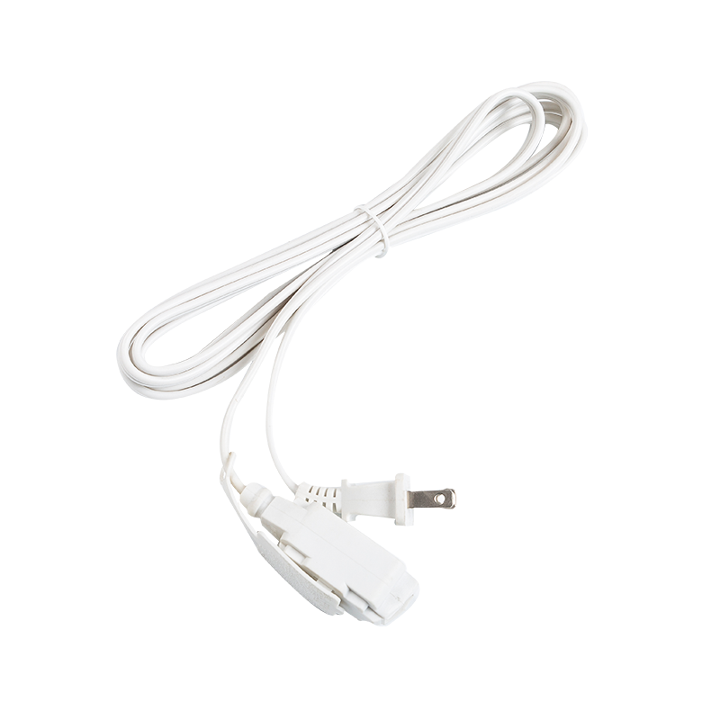 American Indoor Extension Cord with two plugs without earth