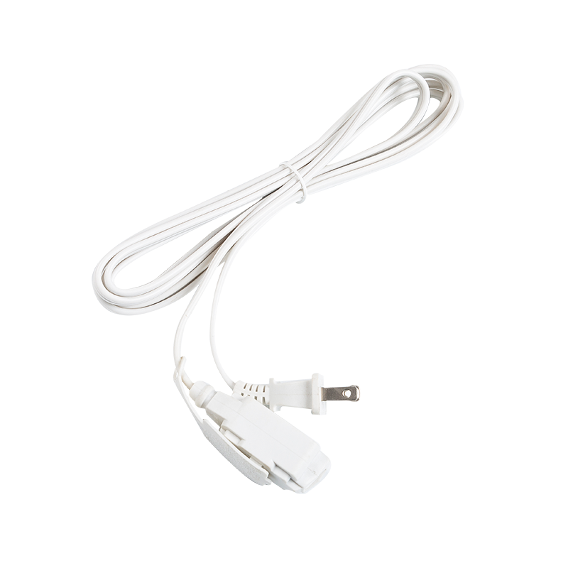 American Indoor Extension Cord with two plugs without earth