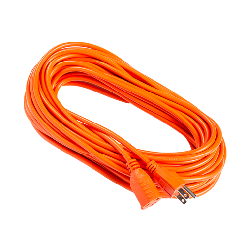 Are there any special protective designs for indoor extension cords when used in hot or humid environments?